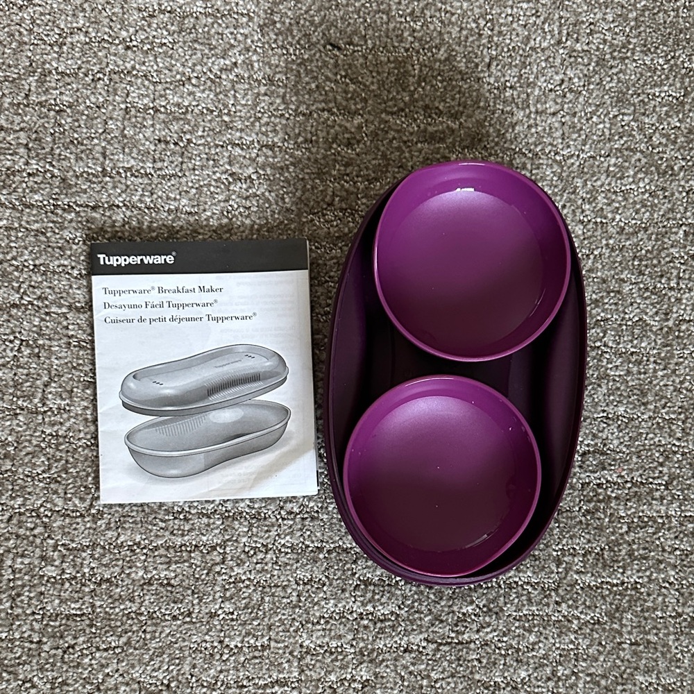 Tupperware Purple Microwave Breakfast Set